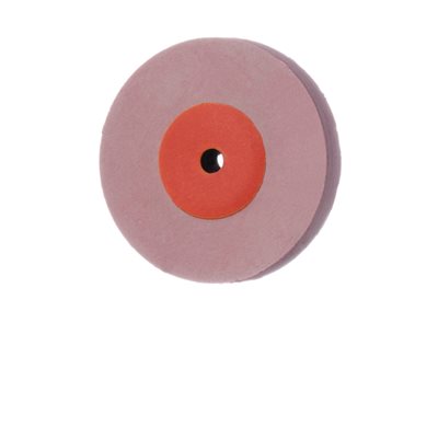 9752F-170-UNM-R / O Polisher, Diamond Impregnated, For Porcelain, Red / Orange, Wheel, 17mm Ø, High Shine Polishing (Fine), UNM