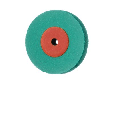 9752G-170-UNM-GR / O Polisher, Diamond Impregnated, For Porcelain, Green / Orange, Wheel, 17mm Ø, Pre-Polishing (Coarse), UNM