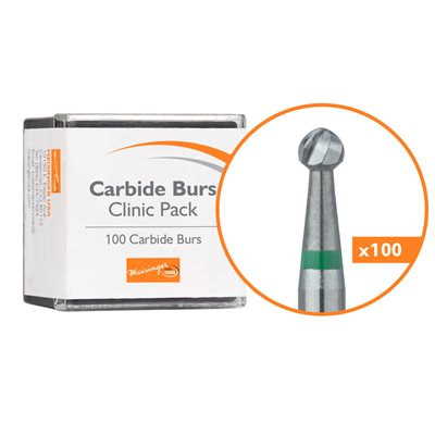 C0008SRA Operative Carbide Bur, Clinic Pack, 100pcs, Round Super Sharp, US#8S, RA