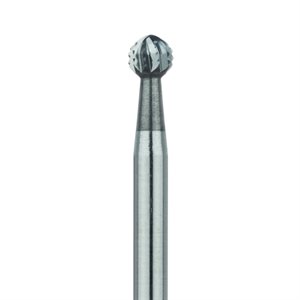 HM141A-031-HP Surgical Round Carbide Bur, Cross Cut, 3.1mm Ø, HP